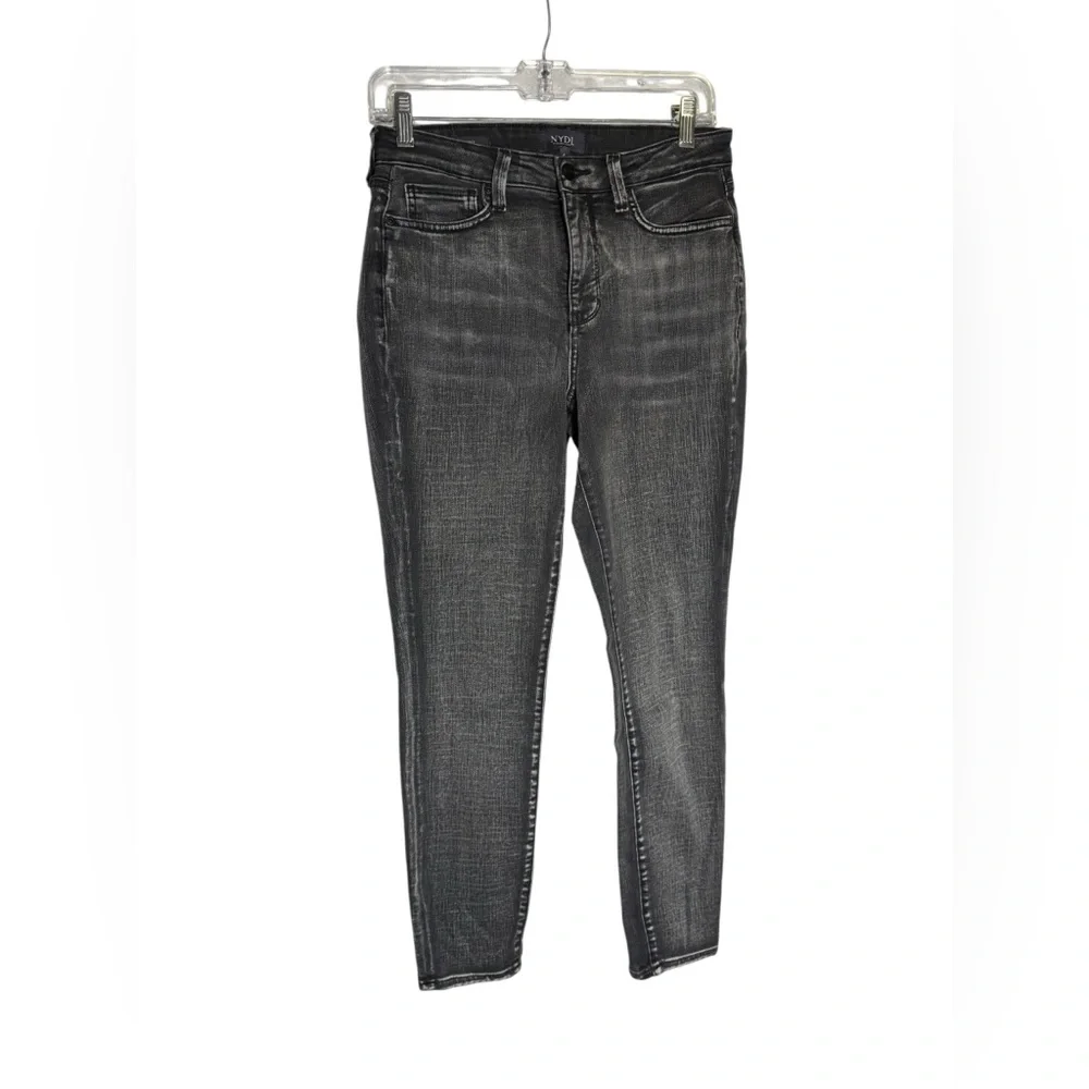 NYDJ Jeans Size 4 Women’s Ami Skinny High Rise Black‎ Faded Jeans 🖤🖤